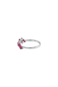 <b>Blue</b> Sapphire and Diamond <b>Ring</b> in 92.5 Sterling Silver KLSR-11794 - Product Image 6
