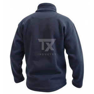 OEM Custom Design <b>Men</b> <b>Sherpa</b> <b>Fleece</b> Canvas Winter <b>Jacket</b> Stand Collar Full Zipper Outdoor Casual Warm Streetwear - Product Image 4