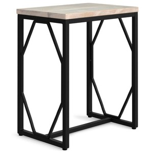 Modern Retreat Made For Living Modern Industrial Coffee <b>Table</b> With Marble Top And Metal Frame Living Room Furniture - Product Image 6