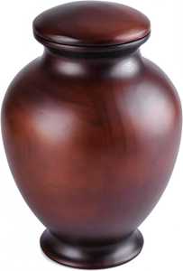 Elegant <b>Tall</b> Wooden Cremation Urn with Minimal Design Natural Wood Grain and Contemporary Memorial Style Two - Product Image 6
