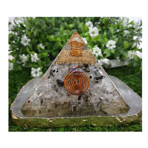 Vente en gros naturel arc-en-ciel pierre de lune Orgone pyramide sculptée pierre précieuse arbre vie Reiki guérison décor à la maison Feng Shui Style amour - Product Image 2