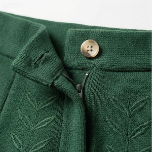 Women A-Line Mini <b>Skirt</b> Solid <b>Green</b> <b>Pleated</b> Elastic Waist Comfortable Woven Polyester All Seasons Style - Product Image 4