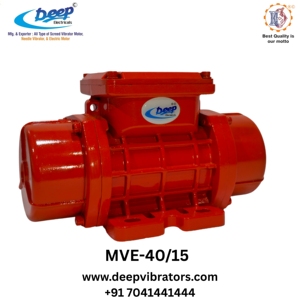 Vibrateur électrique robuste 1500 tr/min MVE 40-15 à moteur AC pour compacteur de béton industriel, trémie, silo et agitateur d'alimentation - Product Image 3