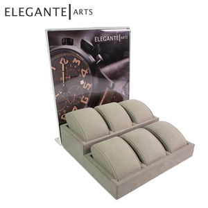 Petit présentoir pour 6 montres, présentoir simple pour montres, support de montre élégant, sur mesure - Product Image 2