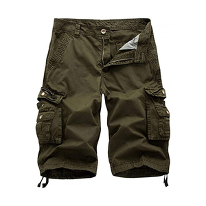 Pantalones Cortos de Hombre, Últimos Modelos, Elegantes, Casuales, Cintura Elástica, Estilo Cargo, Múltiples Bolsillos, Precio Bajo, OEM - Product Image 1