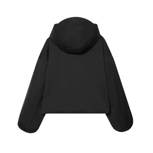 Personalized Women's Hoodie <b>Jacket</b>, Cropped Waterproof Windbreaker for Street Style & Commute Wear - Product Image 2
