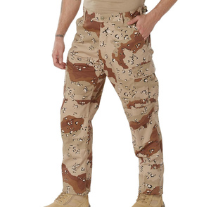 Pantalon cargo camouflage bleu pour homme, taille mi-haute, séchage rapide, léger, style décontracté avec poches latérales, idéal pour l'été - Product Image 5