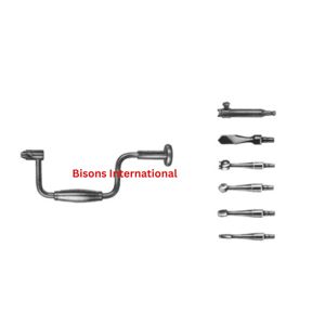 BISONS - Taladro manual ortopédico de acero inoxidable para instrumental quirúrgico, alta calidad, certificado CE, venta al por mayor - Product Image 2