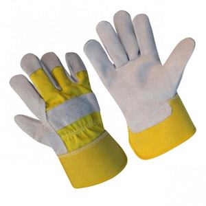 Gréeur canadien Gants de travail en cuir 707 Protection des mains de sécurité avec doublure en coton Usage général pour le soudage - Product Image 4