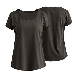 Camisetas de Mujer de Alta Calidad 100% Algodón, Diseño Personalizado, Impresión Ecológica, Camisetas Lisas para Yoga y Fitness - Product Image 1