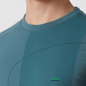 Camiseta de Manga Corta con Estampado Geométrico para Hombre Abbas Industries, Corte Regular, Transpirable, Cuello Redondo, Estilo Casual - Product Image 6