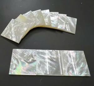 Placa Rectangular de Nácar Blanco Natural - 13x18mm, 15x20mm, 18x25mm, 20x30mm, 25x35mm - Product Image 1