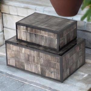 Caja de Almacenamiento Decorativa de MDF con Incrustaciones de Hueso, Organizador de Recuerdos y Joyas - Product Image 3