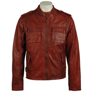 Veste en cuir lisse de luxe, vêtement d'extérieur formel pour homme, look élégant et fin, veste en cuir élégante pour l'hiver - Product Image 5