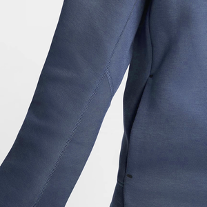 Hot Sale <b>Men's</b> Hooded Fleece <b>Jacket</b> Thin Patchwork Stand Collar Solid Color Casual <b>Pullover</b> Autumn Wear Regular Fit Blue - Product Image 4
