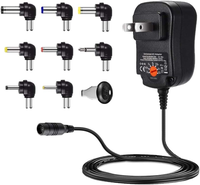 Adaptateur universel AC/DC 12W, cordon d'alimentation 3V-12V de remplacement pour appareils électroniques domestiques, routeurs, caméras de vidéosurveillance, enceintes, alimentation DC