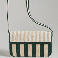 Pochette de Soirée de Luxe Vintage pour Femme, Ornée de Perles, avec Fermeture à Cordon/Broche Amovible