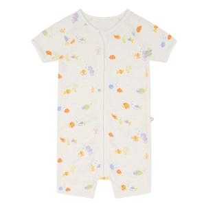 Combinaison bébé de haute qualité, vente en gros de vêtements pour bébés, pyjama une pièce 100% coton pour l'été, combinaison bébé en coton biologique à motif animal - Product Image 2