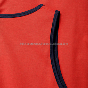 <b>Men's</b> <b>Red</b> Sleeveless Tank <b>Top</b> O-Neck Solid Color Knitted Casual Wear - Product Image 4