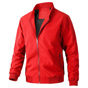 Chaqueta Bomber de Diseño Único para Hombre, Color Personalizado, Cuello con Botones, Estilo Urbano, Abrigo Cálido para Invierno - Product Image 1