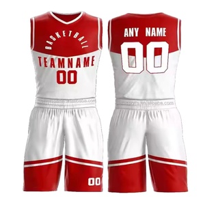 Prix de gros uniforme de basket-ball unisexe avec logo personnalisé uniforme respirant à séchage rapide uniforme de basket-ball en tissu maillé d'entraînement de jeu - Product Image 1