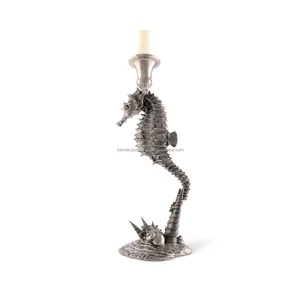 Porte-bougie en fer fait main de haute qualité, décoratif, or et noir, support de table pour hôtel, restaurant, Zahid Export - Product Image 1