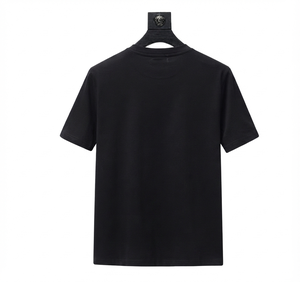 T-shirt formel pour homme en polyester et coton, anti-plis, anti-bouloches, respirant, écologique, à manches courtes, décontracté et professionnel - Product Image 2