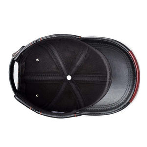 Gorra de Cuero de Moda Premium para Hombre, con Logotipo Personalizado, Estilo Motero Vintage, Ajustable, de Cuero Genuino - Product Image 5