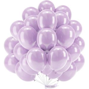 50 palloncini in lattice viola chiaro da 12 pollici per decorazioni di ghirlande per compleanni e matrimoni - Product Image 1