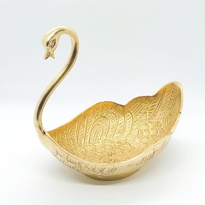 Recipientes para Servir Fruta de Aluminio Pulido Dorado de Lujo, Hechos a Mano, para Centros de Mesa en Fiestas - Product Image 1