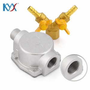Robinet à bille en laiton à <span class=keywords><strong>double</strong></span> <span class=keywords><strong>sortie</strong></span> filetage mâle + Kit de filtre à <span class=keywords><strong>gaz</strong></span> en aluminium pour chaudière murale, matériel de conduite de <span class=keywords><strong>gaz</strong></span> naturel - Product Image 3