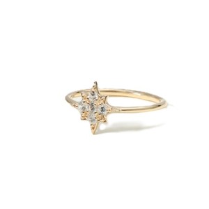 DEF Color VS VVS Clarity Round Lab Grown Diamond Cluster 10K 14K Solid Gold Cluster Star Dainty Promise <b>Ring</b> Thin <b>Proposal</b> <b>Ring</b> - Product Image 2