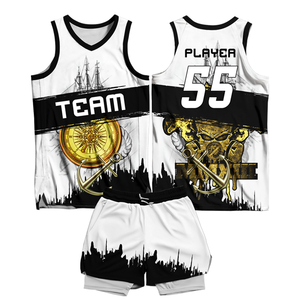 Uniforme de Baloncesto Personalizado de Alta Calidad – Camiseta y Pantalones Cortos Sublimados 100% Poliéster - Product Image 1