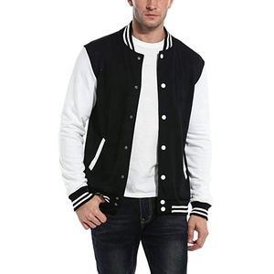 OEM Custom Logo Embroidery Chenille Patches <b>Leather</b> Sleeve Baseball <b>Jacket</b> Varsity <b>Jacket</b> for <b>Men</b> Winter Street Wear - Product Image 1