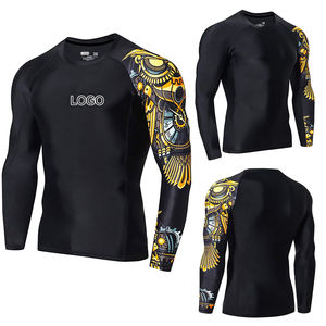Camiseta de Protección Solar Personalizada para Hombre, Talla Grande, UPF 50+, Manga Larga, Traje de Baño para Surf, MMA, BJJ, Jiu Jitsu - Product Image 2