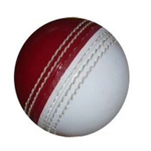 Pelota de Cricket Roja Clásica con Costuras Blancas, Estilo de Cuero Cosido Resistente para Práctica y Partidos de Cricket - Product Image 5