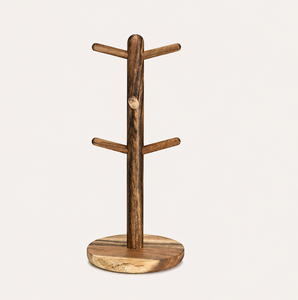 Customizable Wooden Mug <b>Tree</b> Coffee Cup Stand Space-Saving <b>Tabletop</b> Tea Cup Hanger Organizer For Coffee Bar Station Accessories - Product Image 1
