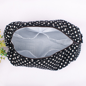 Bolsa de Cosméticos de Algodón con Borlas, Diseño Floral Personalizado, Estética, con Cierre de Cremallera, Portátil, Reutilizable, Grande, Unisex, para Maquillaje - Product Image 5