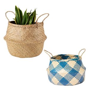 Decorative Handmade PHU HAO Brand Natural STRAW BELLY <b>BASKETS</b> Wicker Storage <b>Basket</b> for Home Decor - Product Image 1