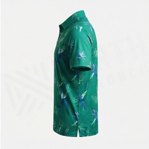 เสื้อโปโลแขนสั้นผู้ชาย พิมพ์ลาย ทรงสลิมฟิต คุณภาพพรีเมียม สำหรับเล่นกีฬา ออกกำลังกาย สีสันปรับแต่งได้ - Product Image 3