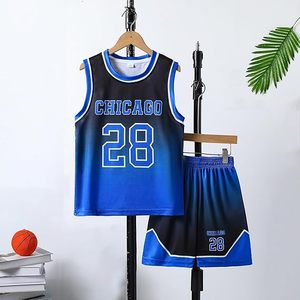 Conjunto de Camisetas de Baloncesto Personalizadas al por Mayor, con Impresión Digital de Logotipo, 100% Poliéster, Secado Rápido, sin Mangas, para Hombre - Product Image 2