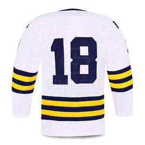 Maillot de hockey sur glace pour homme en sublimation, de bonne qualité, avec logo personnalisé, nouveau design personnalisé. - Product Image 3