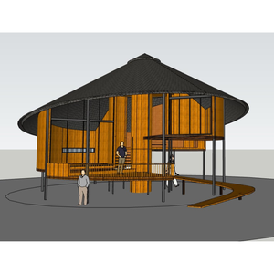 Maison préfabriquée en bois du Vietnam, garantie 3 ans, idéale pour les stations balnéaires, avec cuisine, installation facile, caractéristique imperméable - Product Image 2