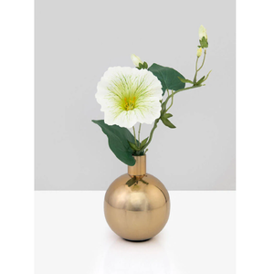 Elegante y Duradero Florero de Aluminio Hecho a Mano con Acabado Antiguo para Decoración de Mesa Interior Moderna - Product Image 1