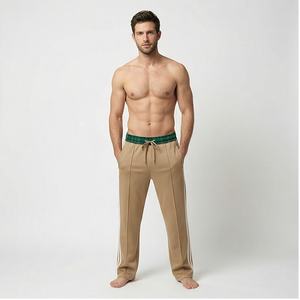 Fabricant de gros Pantalon de survêtement à double taille et à jambes larges Pantalon à rayures latérales Pantalon de survêtement pour hommes Pantalon de travail Pantalon d'hiver - Product Image 1