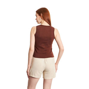 Camisetas de tirantes de algodón personalizables para mujer, de alta demanda, ropa básica de verano, tela suave y transpirable - Camisetas de tirantes para mujer al por mayor - Product Image 6