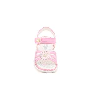 Sandalias informales de tacón rosa para niñas KD7638 - Product Image 1
