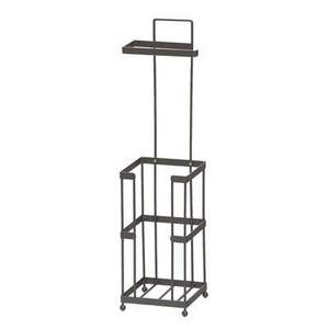 Porte-papier toilette décoratif en fer, support de rouleau de papier toilette sur pied pour l'organisation intérieure des salles de bain modernes - Product Image 3