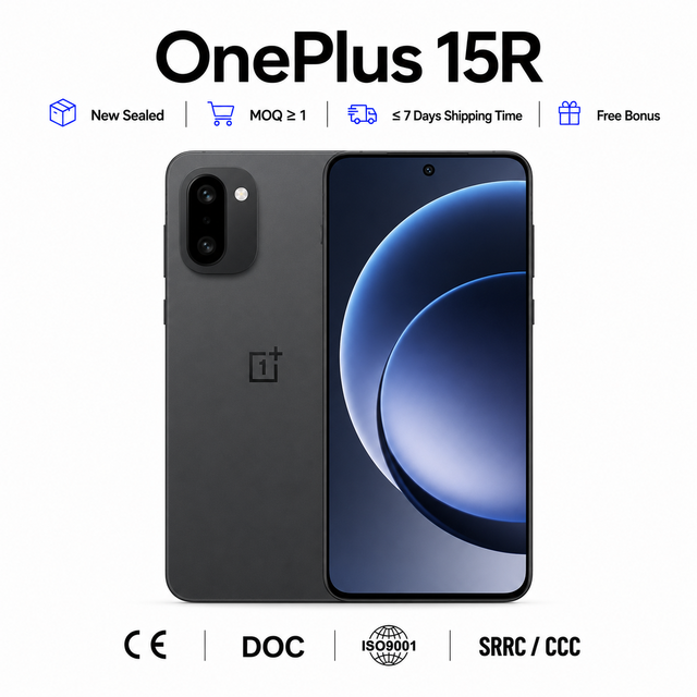 7400mAh Massive Battery OnePlus 15R Global Version 5G Smartphone Snapdragon 8 Gen 5 165Hz AMOLED Display 80W Fast Charging