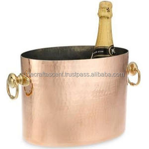 Cubo de Hielo de Acero Inoxidable Dorado Personalizado al por Mayor, Ecológico, con Capacidad de 10L, para Camping, Bar, Restaurante, Botellas de Vino - Product Image 1